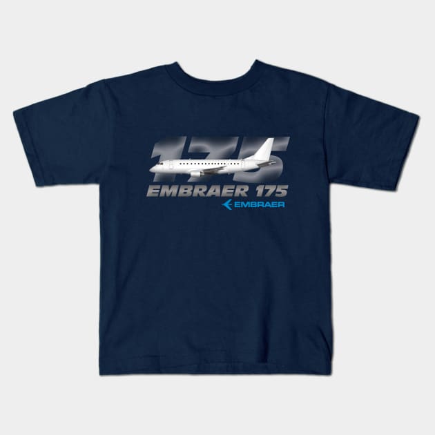 ERJ-175 Kids T-Shirt by Caravele